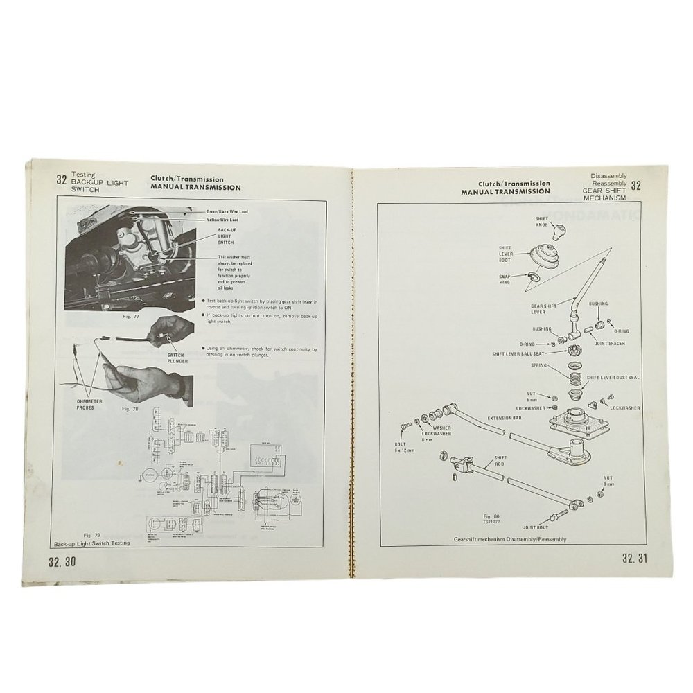 1976 1977 Honda Accord CVCC Shop Manual First Edition Automotive Repair Service - Picture 10 of 11